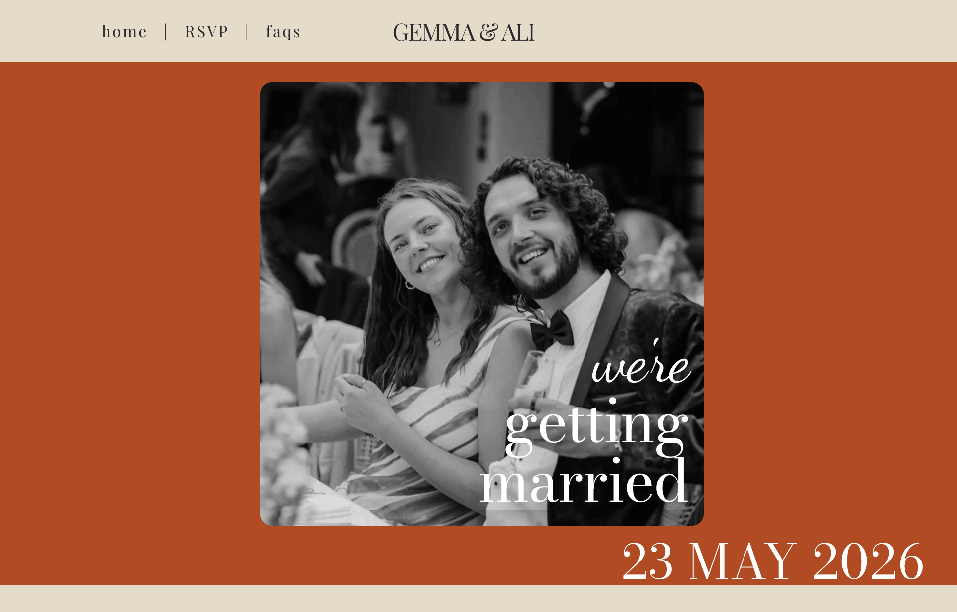 Wedding Website Project